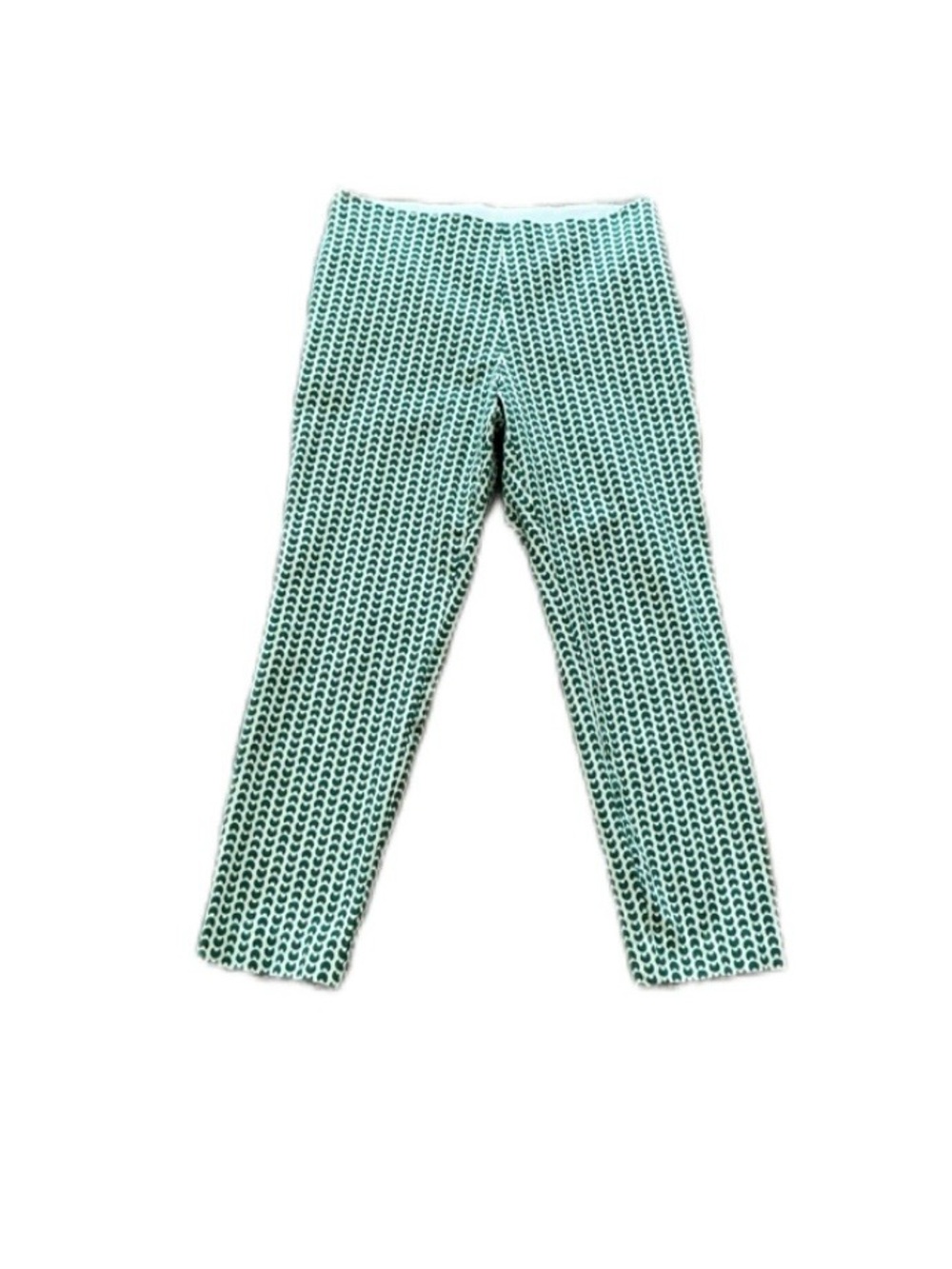 A New Day Women’s Green and White Ankle Pants 10